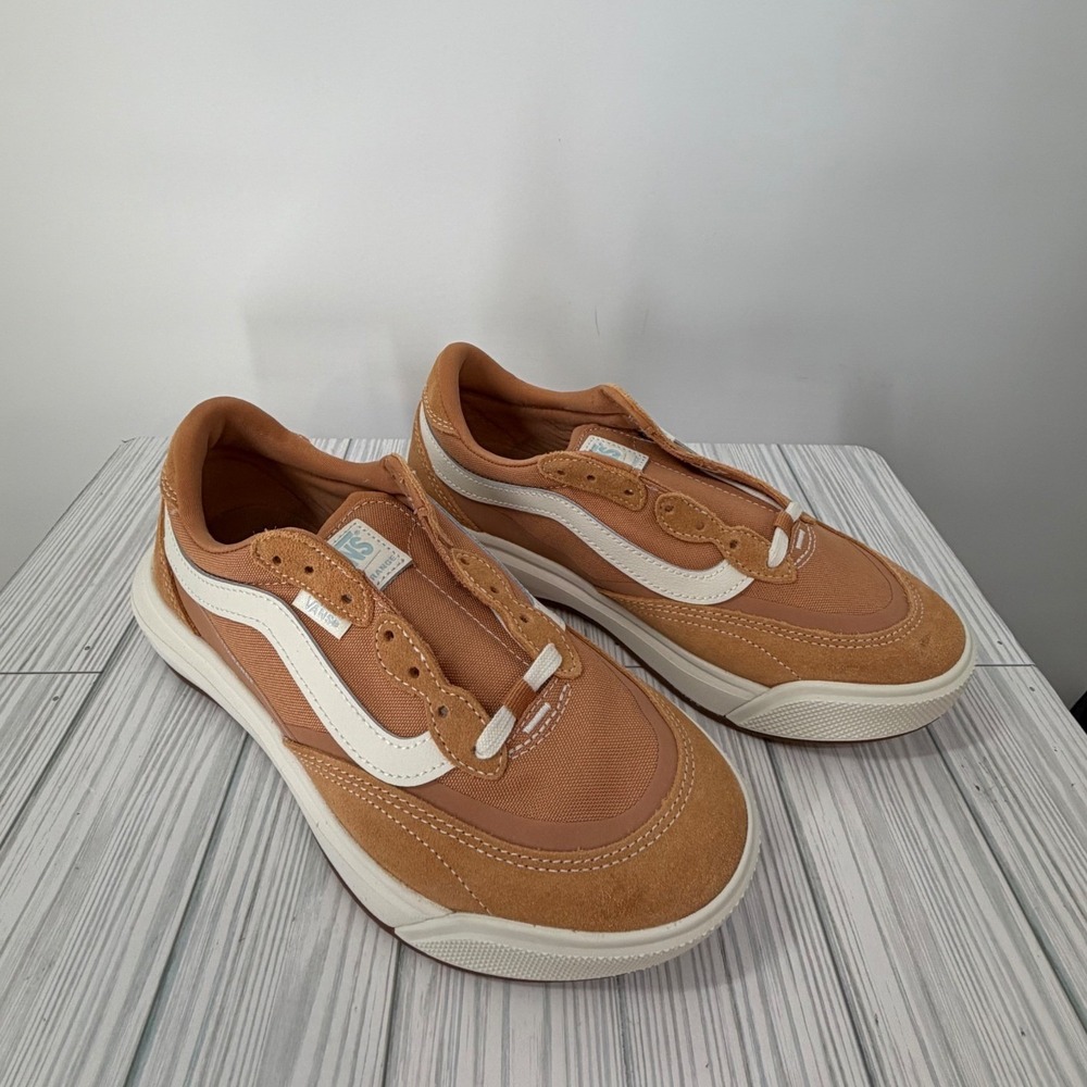 Vans UltraRange 2.0 SE Burnt Butterscotch Tan Suede Sneakers Mens 7 Womens 8.5